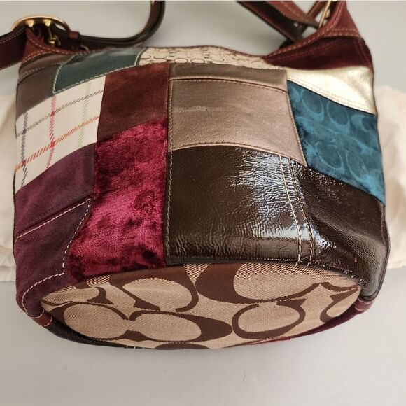 Coach Hollday Patchwork Bleecker Duffle Bag - Picture 15 of 15